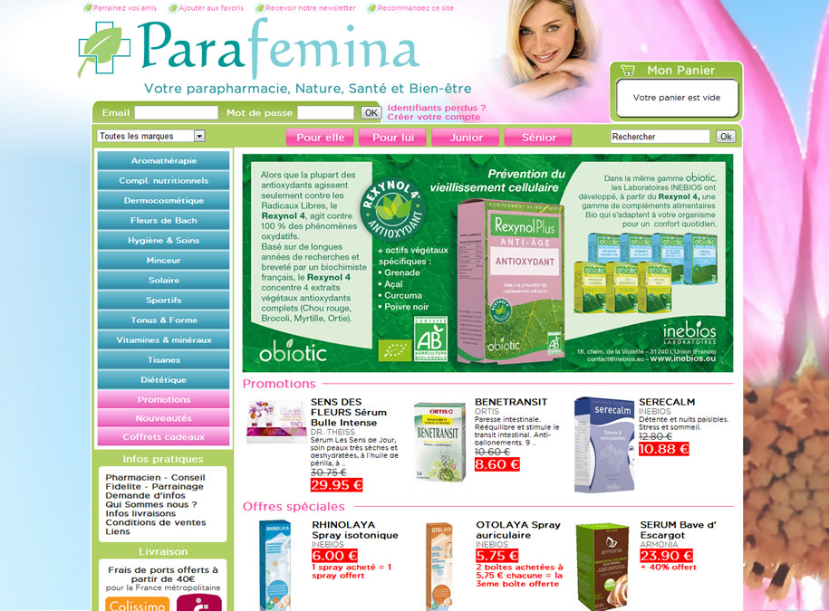 refonte site e-commerce parapharmacie